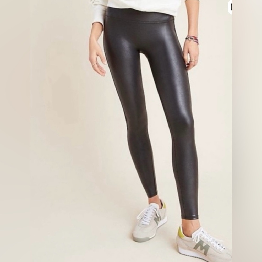 SPANXshape Faux Leather a leggings Size L